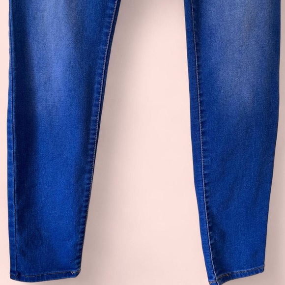 Juniors Large Women’s Medium Lei Blue Denim Pull On Dorm Skinny Jegging Jeans - Picture 5 of 8